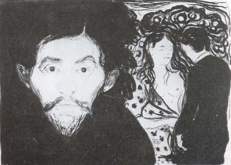 Edvard Munch Envy oil painting image